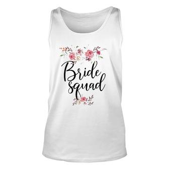 Bride Squad Wedding Gift For Bridesmaid Bridal Shower Unisex Tank Top | Mazezy