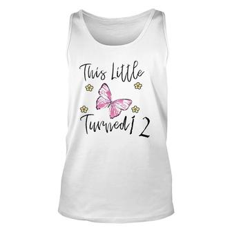Butterfly Themed Birthday Party Gift For A 12 Years Old Unisex Tank Top | Mazezy