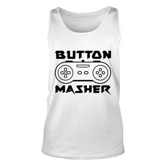 Button Masher Video Game Lover Unisex Tank Top - Thegiftio UK