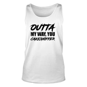 Cake Sniffer Funny Quote Unisex Tank Top | Mazezy
