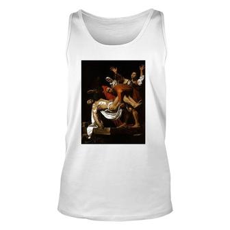 Caravaggio's The Entombment Of Christ Unisex Tank Top | Mazezy
