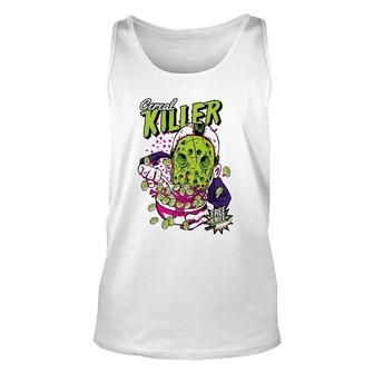 Cereal Killer Horror Movies True Crime And Cereal Lovers Premium Tank Top | Mazezy