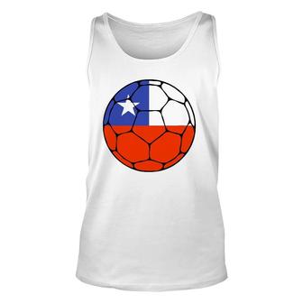 Chile Soccer Ball Flag Jersey Futbol Chilean Football Gift Unisex Tank Top | Mazezy