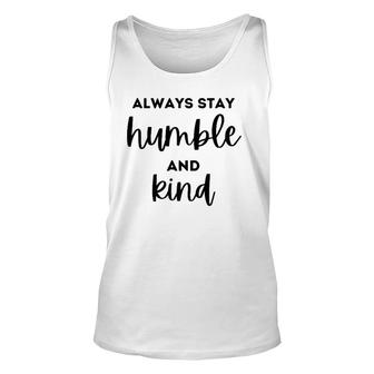 Christian And Jesus Apparel Always Stay Humble And Kind Premium Tank Top | Mazezy