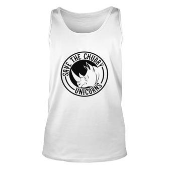 Circle Design Save The Chubby Unicorns And Rhino Nice Gifts Rhino Animal Rights Unisex Tank Top - Thegiftio