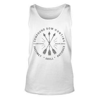 Compound Bow Hunting Archery Bow Hunter Gift Unisex Tank Top - Thegiftio UK