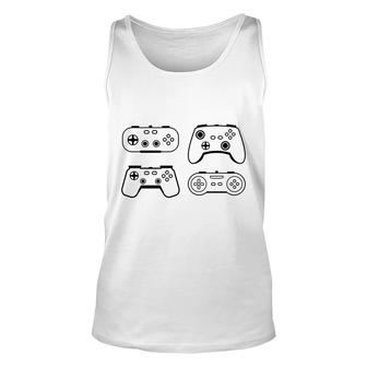 Controllers Video Game Lover Art Gifts Unisex Tank Top - Thegiftio UK