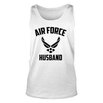 Cool Air Force Husband Gift Best Proud Military Men Unisex Tank Top | Mazezy