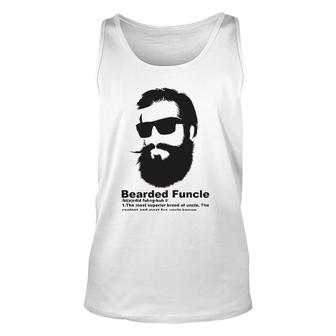 Cool Bearded Funcle - Birthday Gift My Fun Uncle Unisex Tank Top | Mazezy