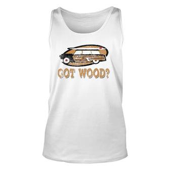 Cool Woody Wagon Hot Rod Surfer Unisex Tank Top | Mazezy