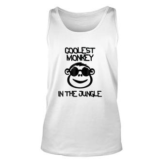 Coolest Monkey In The Jungle Unisex Tank Top - Seseable