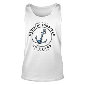 Couples Matching 20Th Anniversary Cruise Boat Anchor Unisex Tank Top | Mazezy