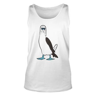 Cute Blue Footed Booby Bird Dancing Blue Footed Boobie Bird Pullover Tank Top | Mazezy
