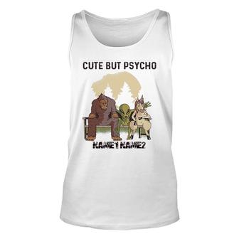 Cute But Psycho Unisex Tank Top | Mazezy