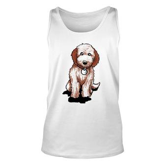 Cute Goldendoodle Puppy Gift Golden Doodle Pullover Unisex Tank Top | Mazezy