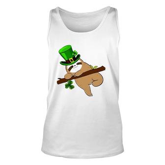 Cute Sloth Saint Patrick’S Day Animal Unisex Tank Top | Mazezy
