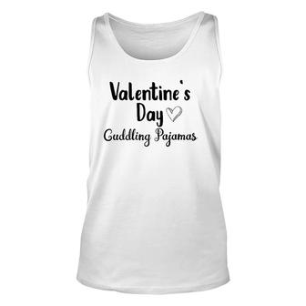 Cute Valentine's Day Cuddling Pajamas For Relaxing In The Pjs Tank Top | Mazezy