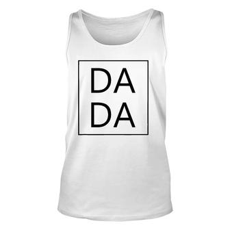 Dada First Father's Day New Dad Gifts Mama Family Matching Unisex Tank Top | Mazezy