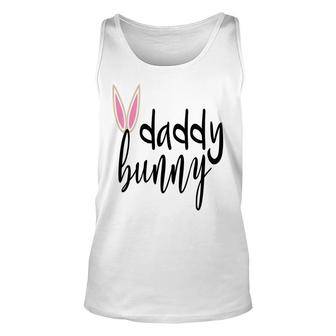 Daddy Bunny Ears Easter Pregnancy Announcement Unisex Tank Top - Seseable