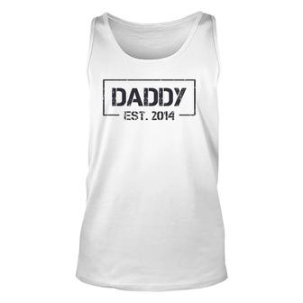 Daddy Est 2014 7Th Year As Dad Father's Day Unisex Tank Top | Mazezy