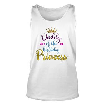 Daddy Of The Birthday Princess Matching Family Unisex Tank Top | Mazezy