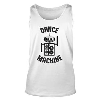 Dance Machine Vintage Retro 80S Robot Unisex Tank Top | Mazezy