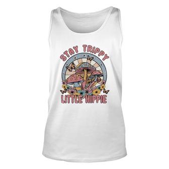 Design Stay Trippy Little Hippie Idea Unisex Tank Top - Thegiftio UK