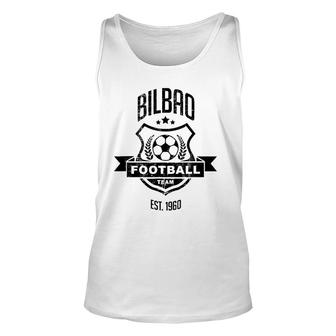 Distressed Bilbao Gameday Spain Athletic Soccer Fan Gift Unisex Tank Top | Mazezy