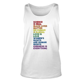 Distressed Science Is Real Lgbt Pride Unisex Tank Top | Mazezy