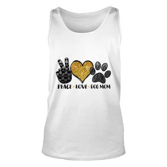 Dog Mom Mothers Day Peace Love Dog Mom Unisex Tank Top - Thegiftio UK