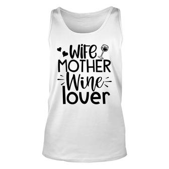 Dog Mom Mothers Day Wife Mother Wine Lover Unisex Tank Top - Thegiftio UK