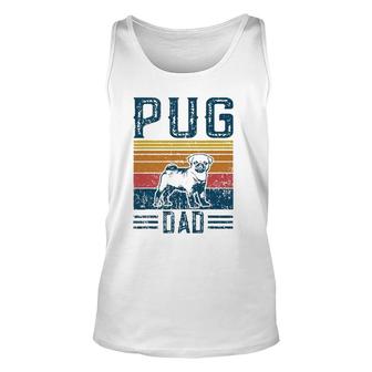 Dog Pug Papa - Vintage Pug Dad Unisex Tank Top | Mazezy