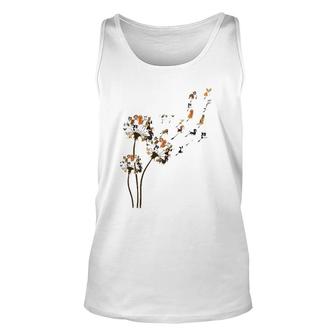 Dogs Dandelion Flower Animal Lovers Tees For Men Women Tank Top | Mazezy