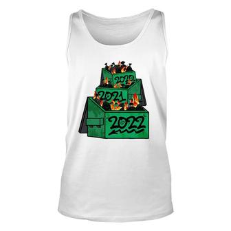 Dumpster Fire 2022 2021 2020 Funny Worst Year Ever So Far Unisex Tank Top | Mazezy