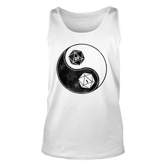 Dungeons Dice Rpg Ying & Yang Unisex Tank Top | Mazezy
