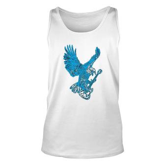 Eagle Playing Guitar Guitarist Musician Unisex Tank Top | Mazezy