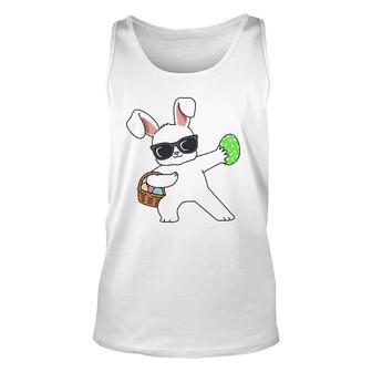 Easter Dabbing Rabbit Dab Egg Hunting Easter Bunny Unisex Tank Top | Mazezy