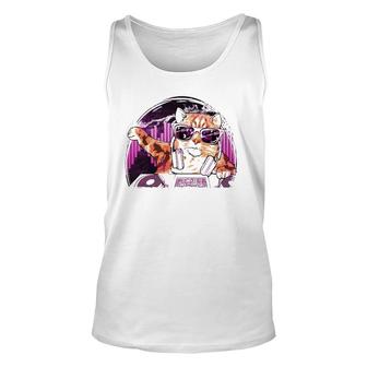 Edm Rave - Dubstep Kitty Cat Festival Unisex Tank Top | Mazezy