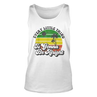 Every Little Thing Is Gonna Be Alright Jamaica Cute Gift Unisex Tank Top - Thegiftio UK