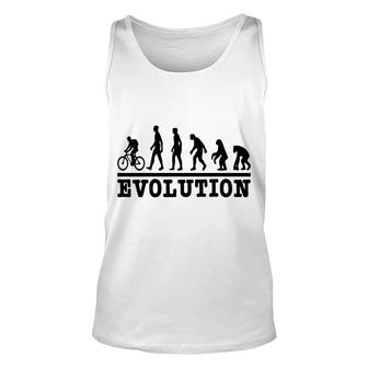 Evolution Of Bicycle Funny Quote Cool Unisex Tank Top - Thegiftio