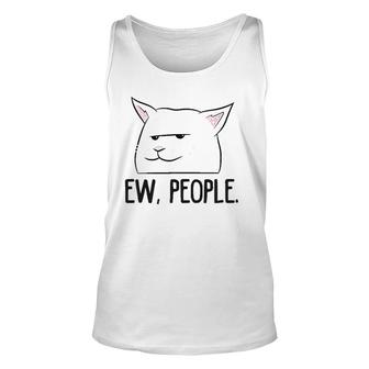 Ew People Funny Cat Owner Gift Love Cats Unisex Tank Top | Mazezy UK