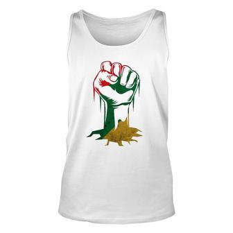 Fist Power For Black History Month Or Juneteenth Unisex Tank Top | Mazezy