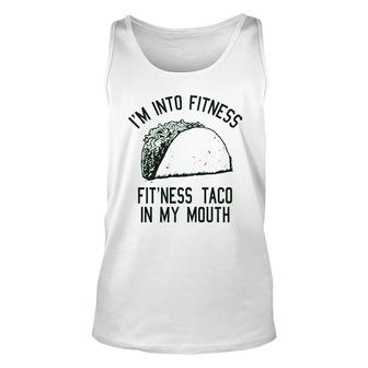 Fitness Taco Funny Gym Unisex Tank Top | Mazezy