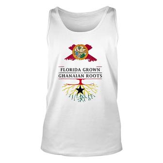 Florida Grown With Ghanaian Roots Ghana Unisex Tank Top | Mazezy
