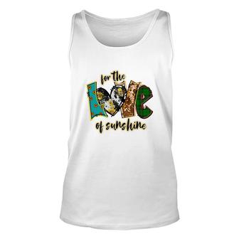 For The Love Of Sunshine Colorful Unisex Tank Top - Seseable