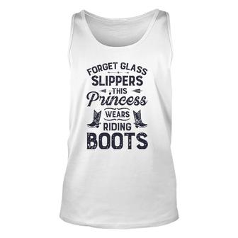 Forget Glass Sleepers This Princess Wears Riding Boots Horse Tank Top | Mazezy