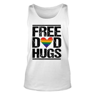 Mens Free Dad Hugs Lgbtq Pride Stepfather Daddy Papa Tank Top | Mazezy DE