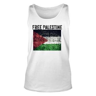 Free Palestine Gaza Graphic Flag Unisex Tank Top | Mazezy