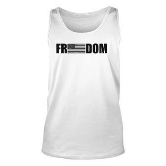 Freedom American Flag Men & Women Patriotic 4Th Of July Unisex Tank Top | Mazezy