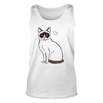 Funny Cat Snowshoe Cat Lover Gift Unisex Tank Top | Mazezy